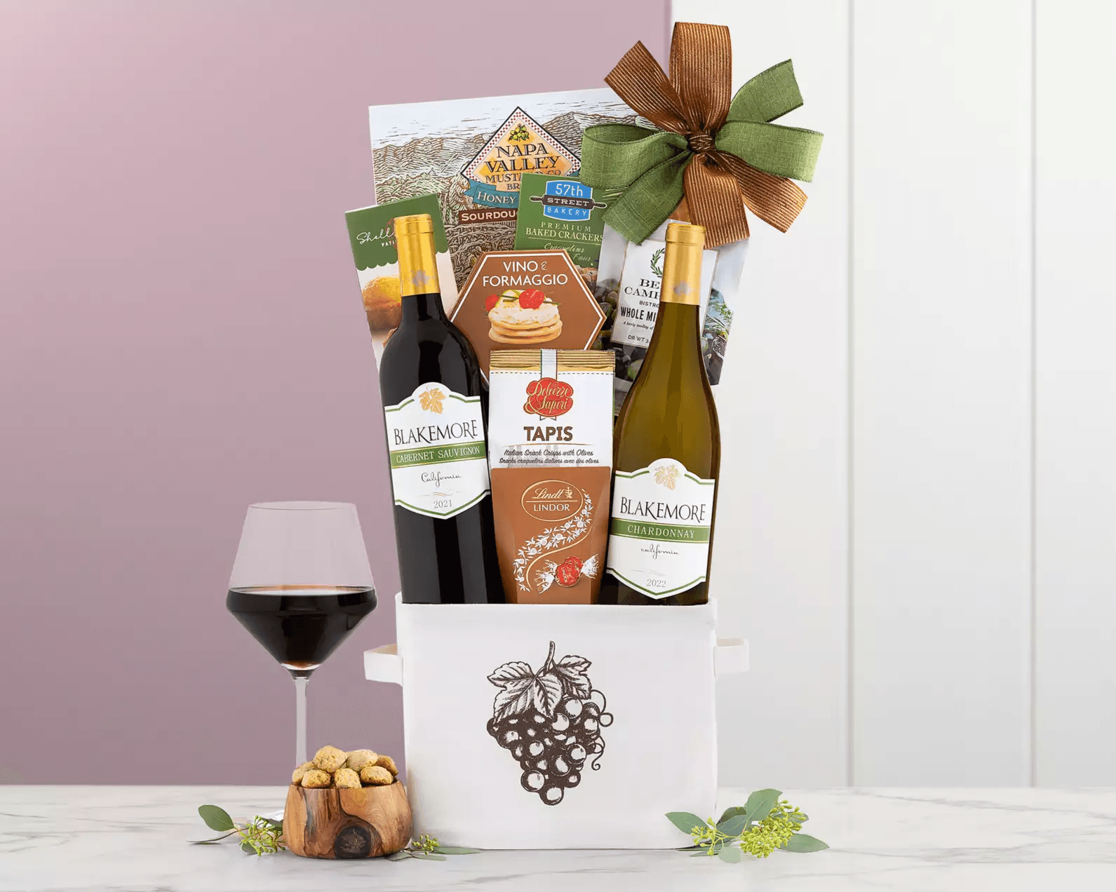 Blakemore Red & White Wine Gift Tote - California Baskets