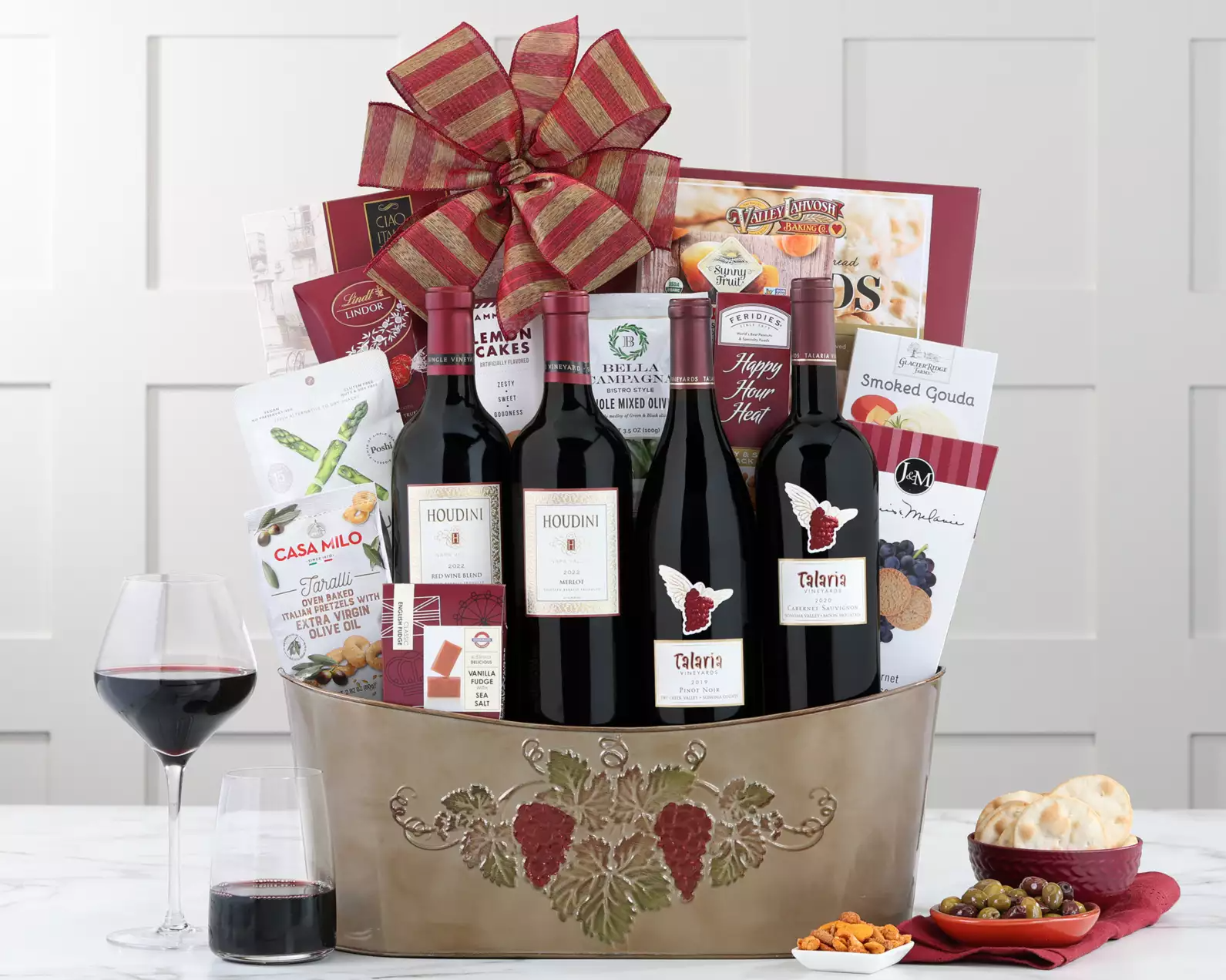 Talaria Red Wine Collection Gift Basket