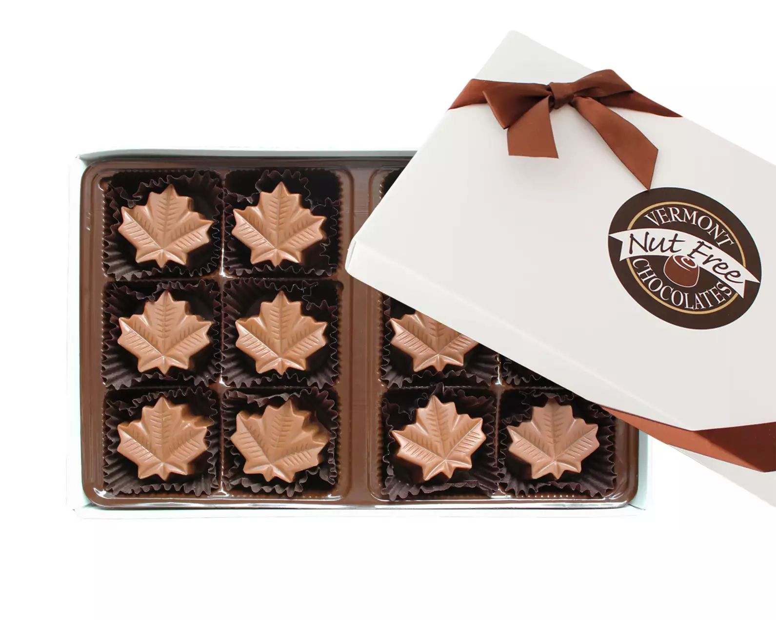 Vermont Maple Leaf Creams (12 Piece Gift Box Assortment)