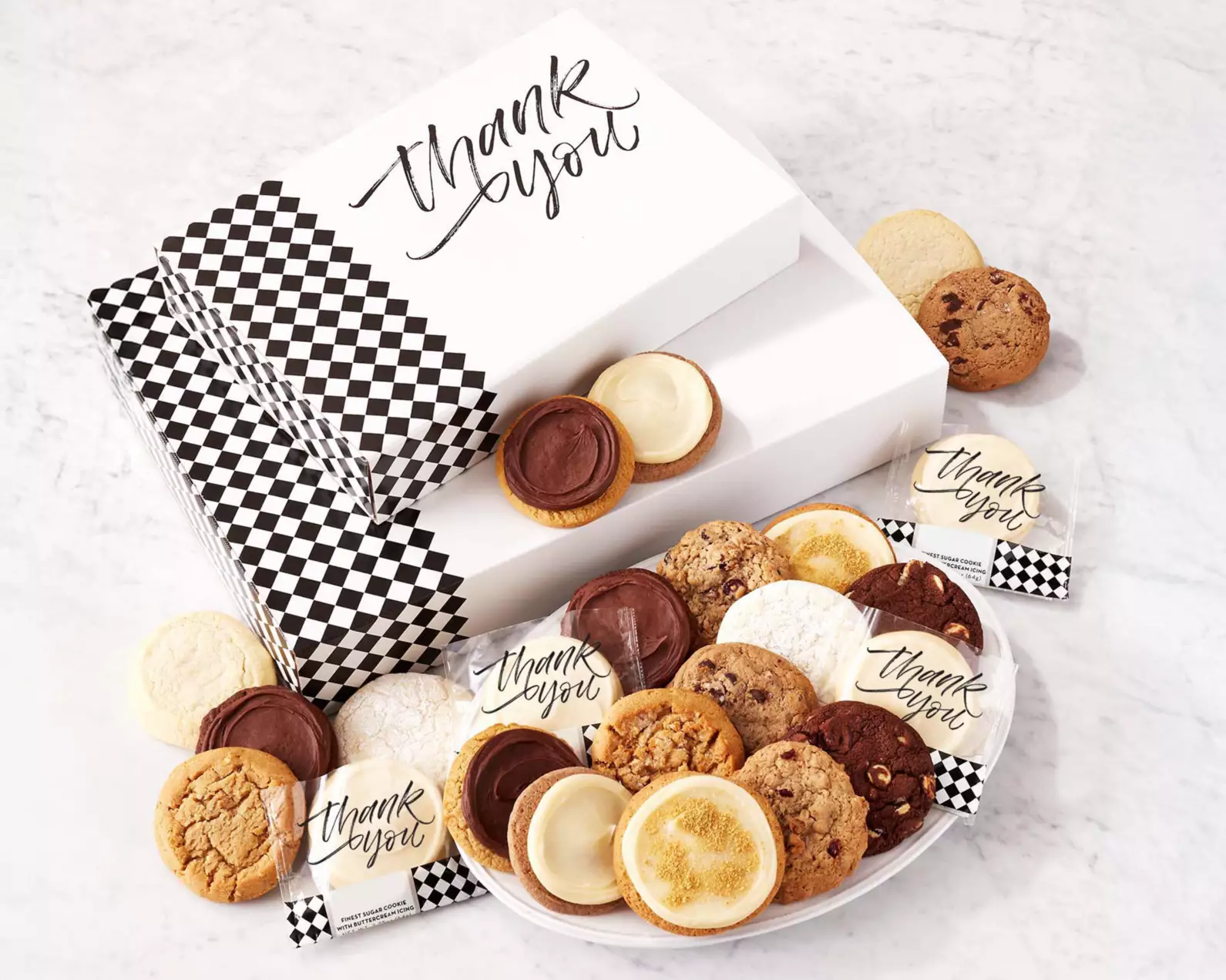 Heartfelt Thank You Gift Box (24 Cookie Assortment)