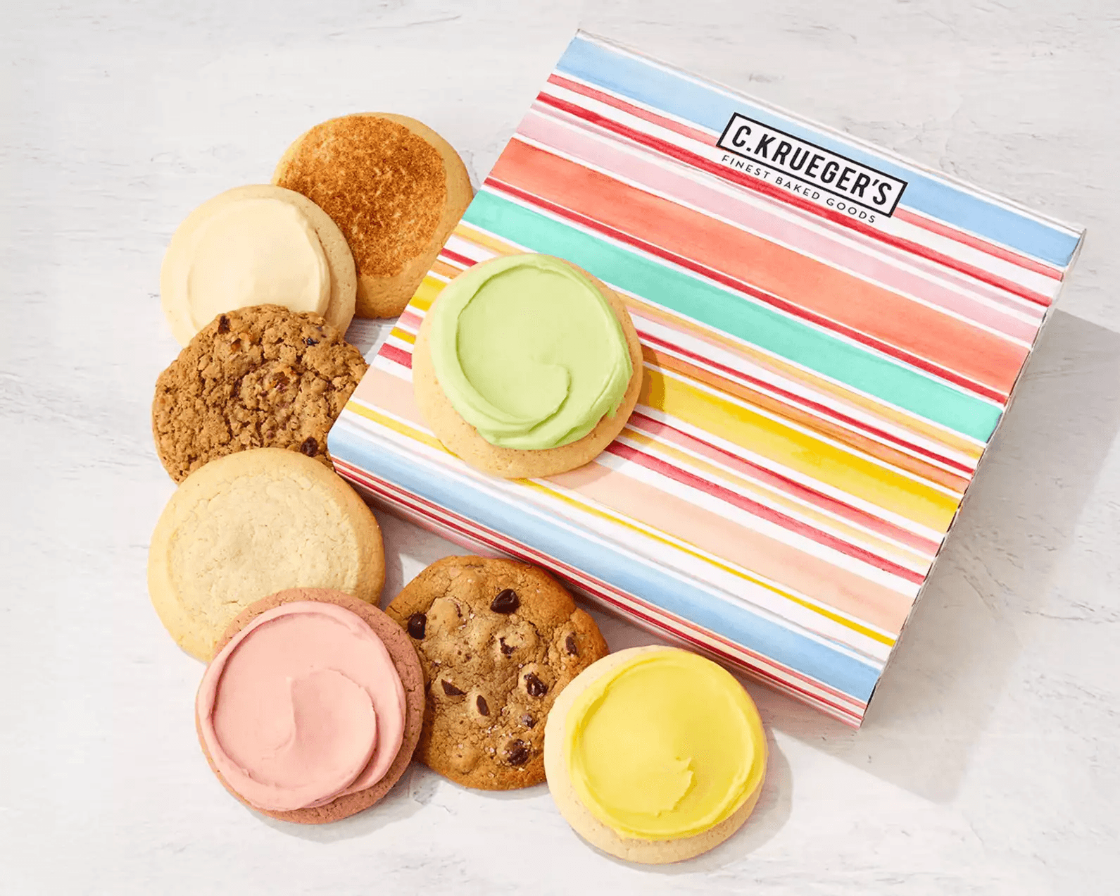 C.Krueger's Finest Baked Goods Summer Cookie Gift Box - California Baskets