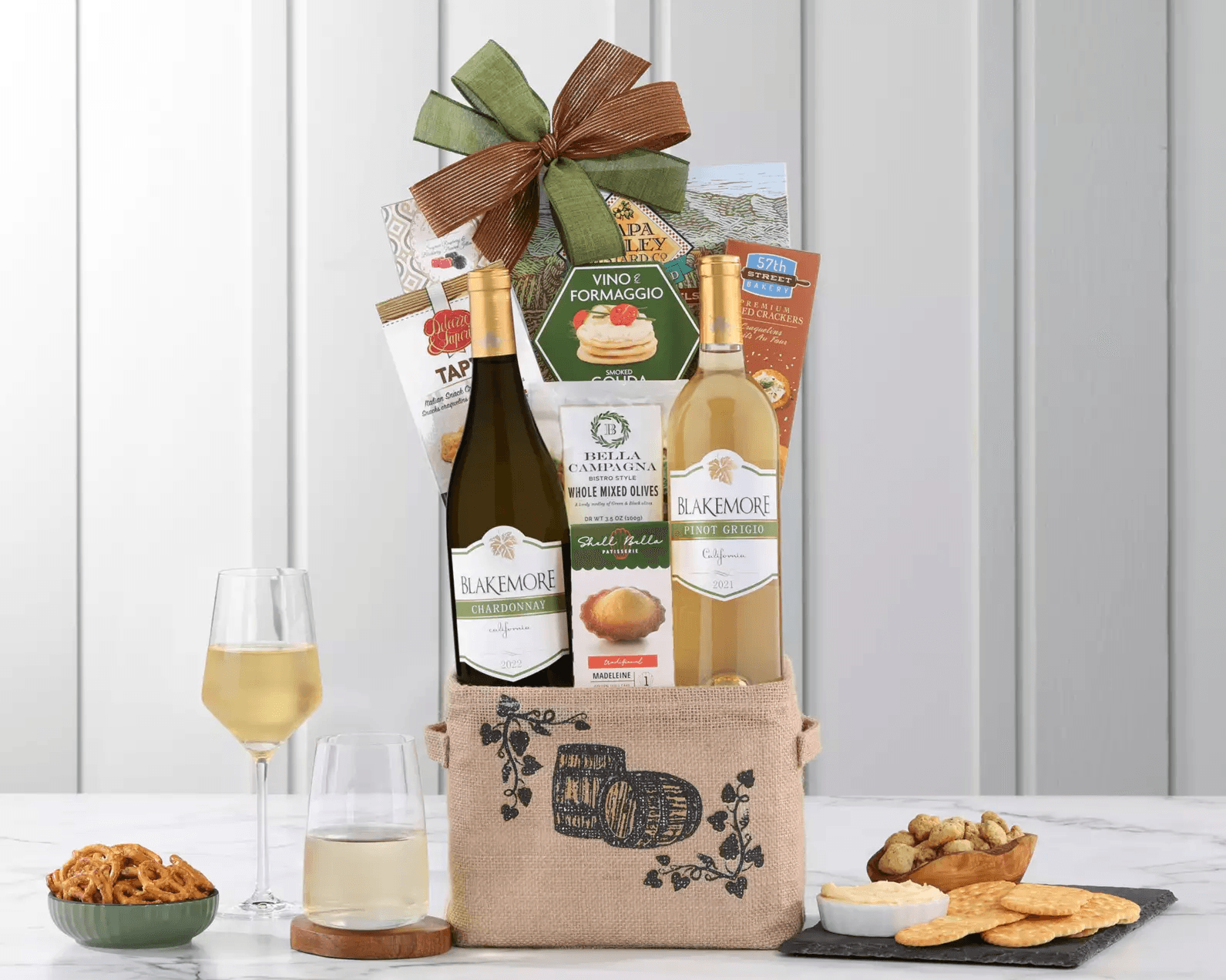 Blakemore White Wine Duo Gift Tote - California Baskets