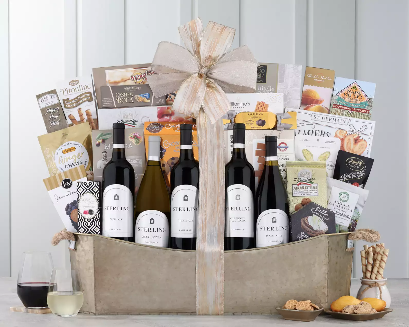 Sterling Five-Wine Vineyards Gift Basket