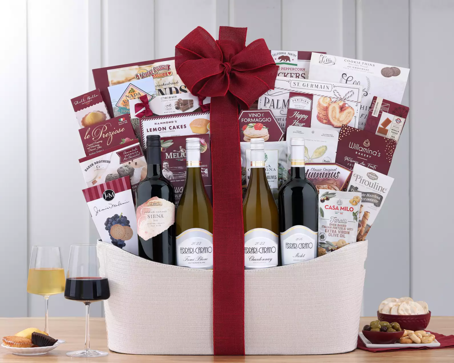 Ferrari-Carano Wine Quartet Prestige Gift Basket