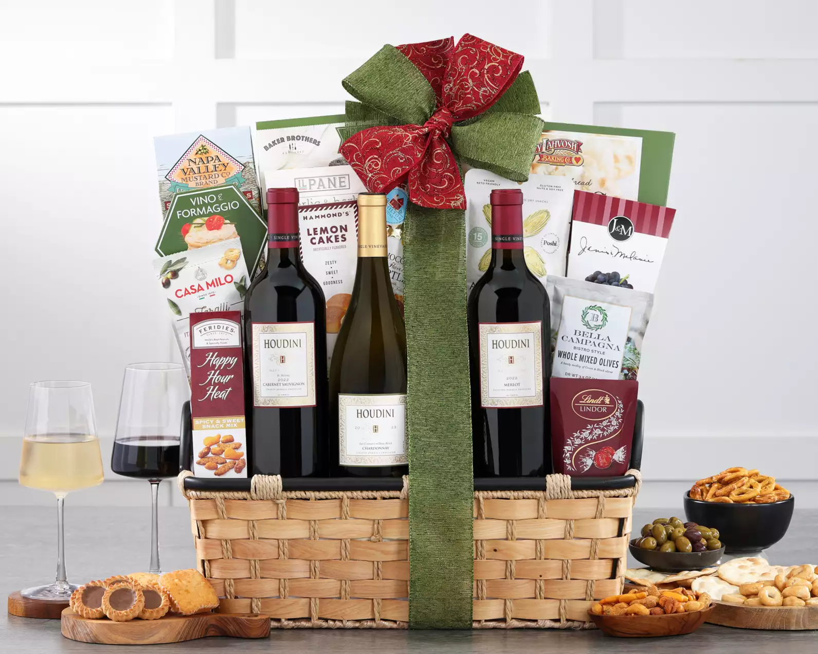 Houdini Napa Valley Trio Wine Gift Basket