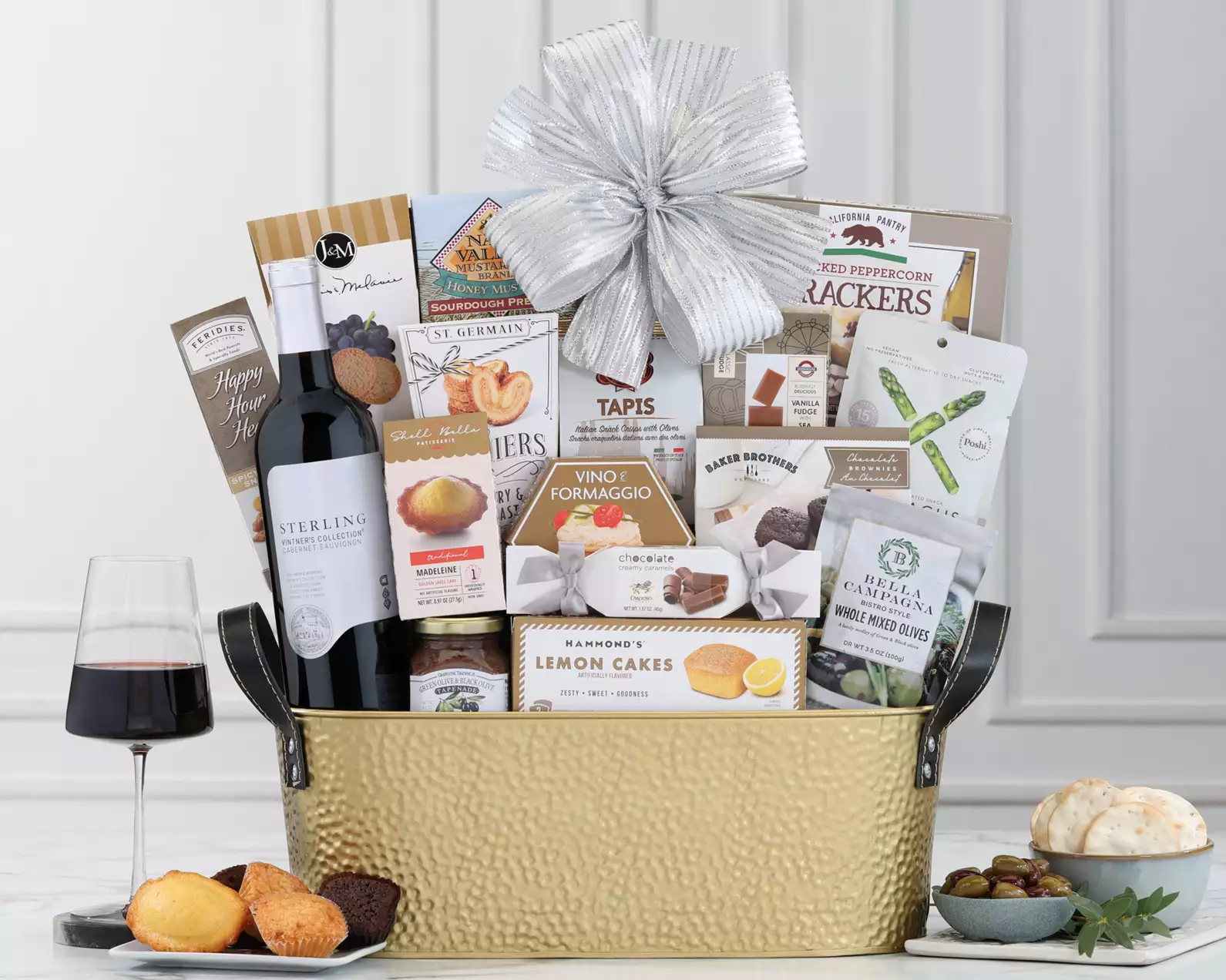 Thank You Sterling Cabernet Gift Basket