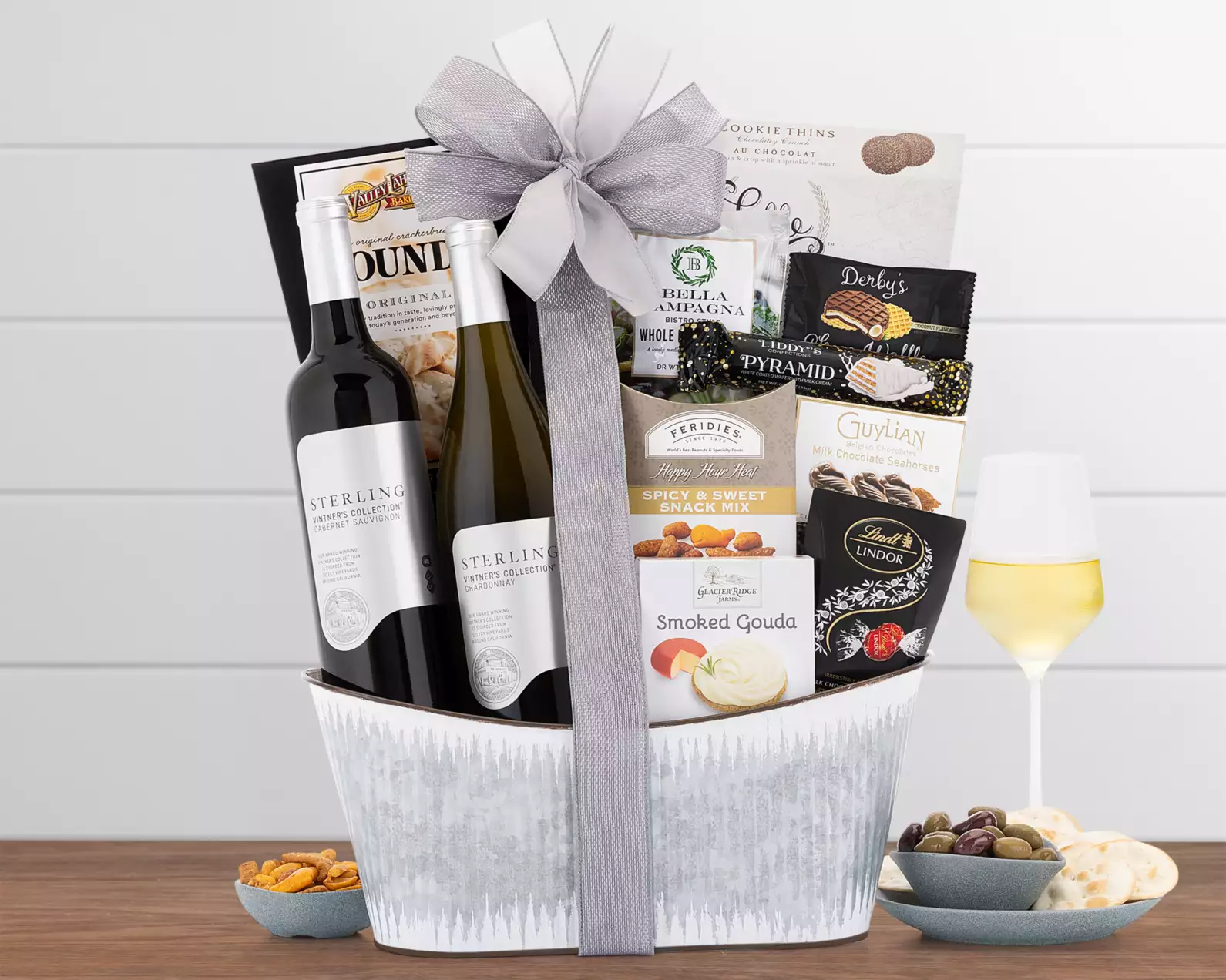 Prestige Sterling Vintner Duet Gift Basket