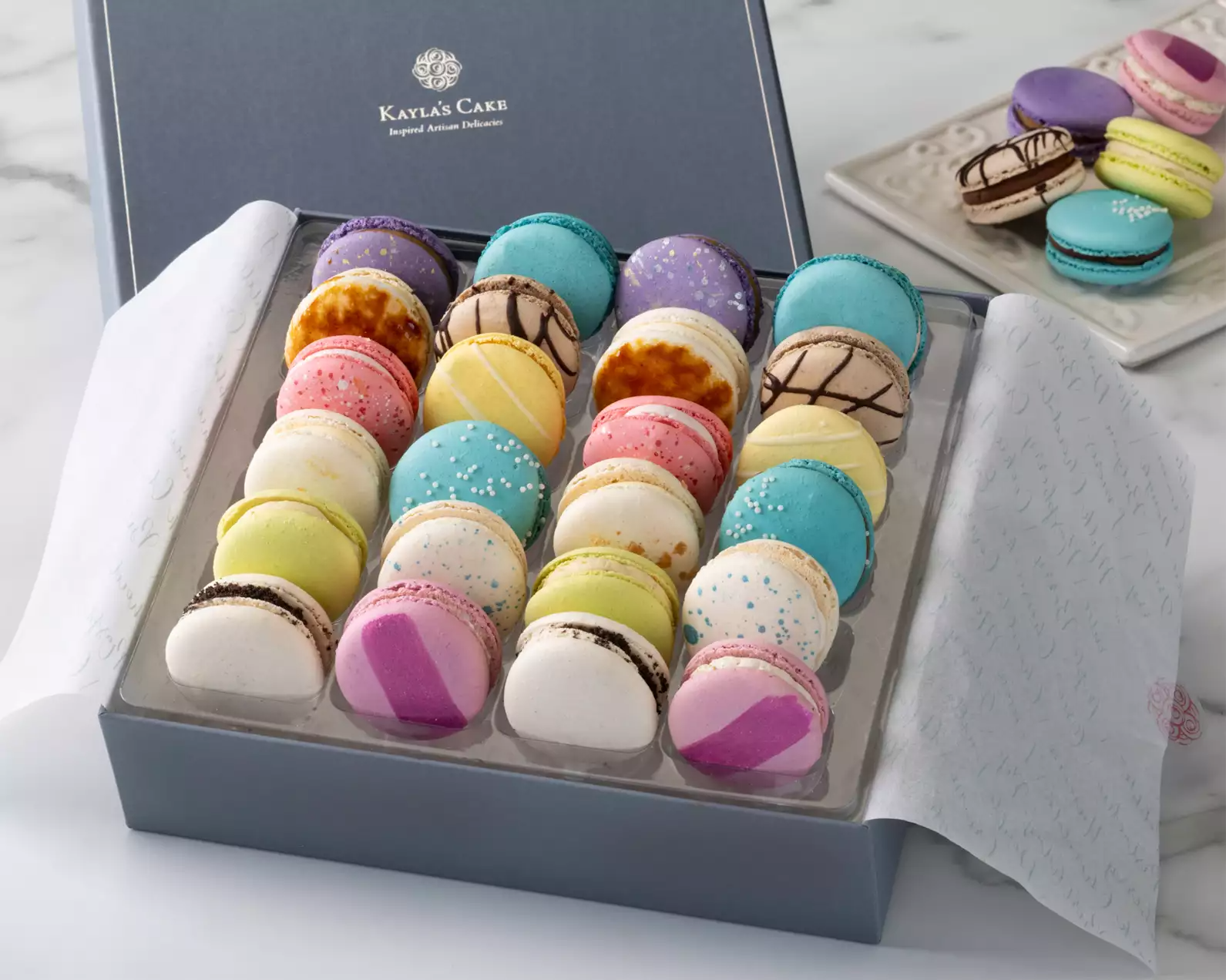 Kayla's Premium Cake Macarons Gift Box (Box of 24)